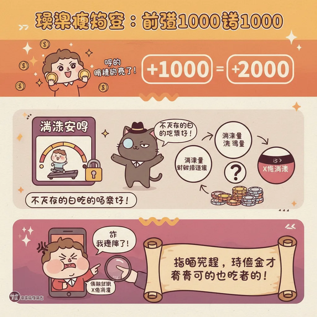 首儲1000送1000：破解娛樂城流水要求與優惠限制